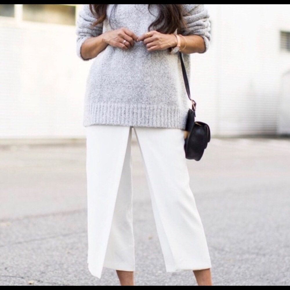 Zara trendy wrap sarong culottes pants SZ- Large